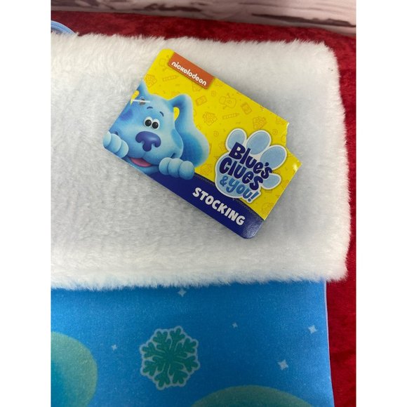 Blues‎ Clues Nickelodeon Blue Puppy Dog Christmas Holiday Stocking - Picture 3 of 5
